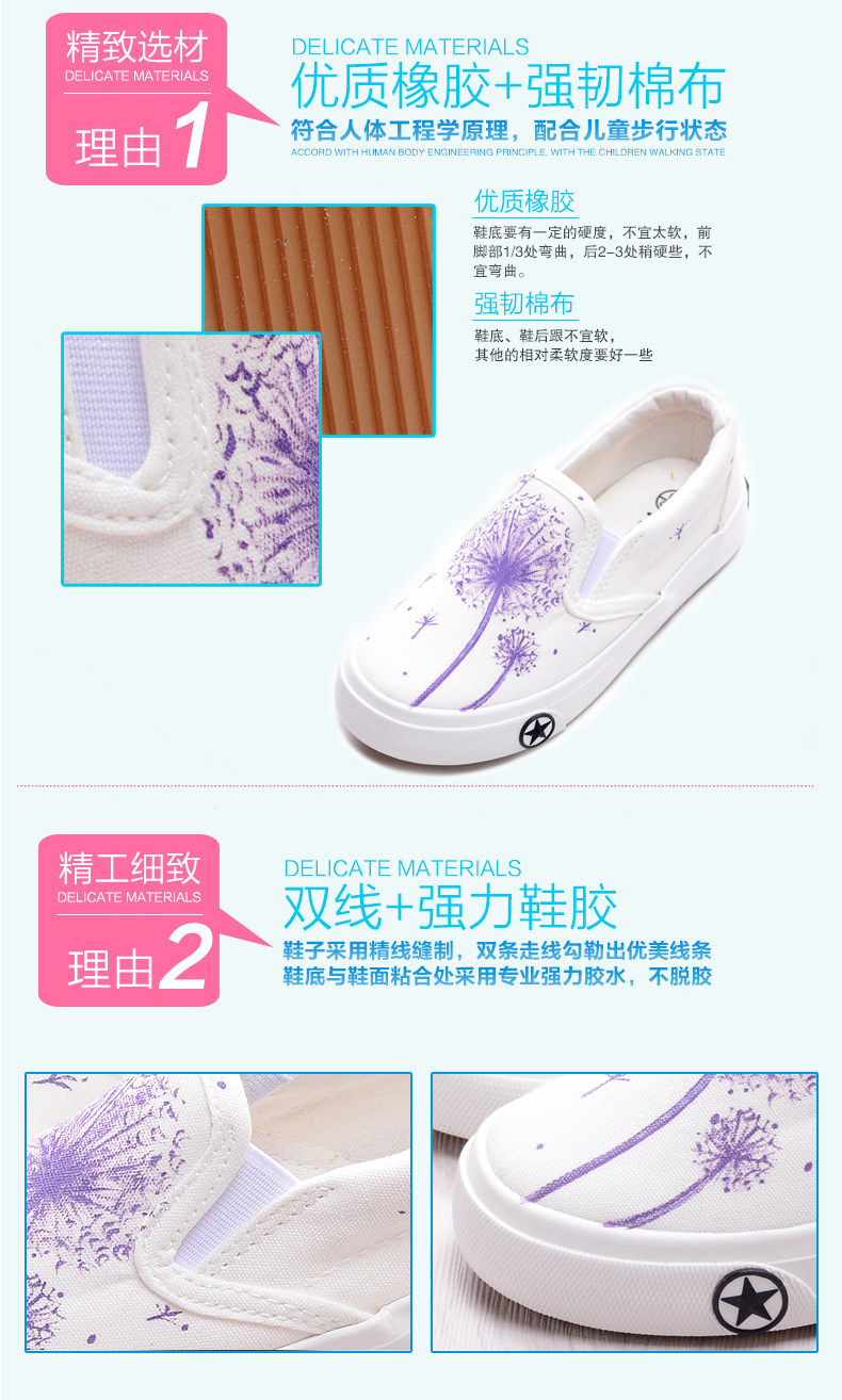 Chaussures enfants en toile suture de voiture pour printemps - semelle tendon - Ref 1040666 Image 12
