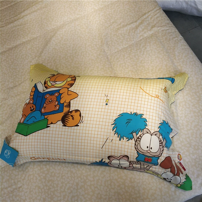 Bộ đếm gối tình yêu chính hãng hơn Vỏ gối đơn mảnh Vỏ gối cotton cotton đơn 74 * 48cm