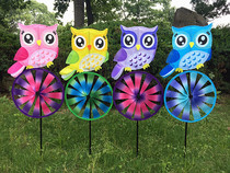 Cartoon owl zodiac 2018 new three-dimensional animal children toddler gift stall toy windmill wholesale