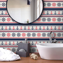 Nordic self-adhesive wall stickers ground stickers kitchen oil-proof stickers bathroom bathroom waterproof tile stickers wall decoration wallpaper