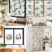 Self-adhesive cartoon window stickers transparent opaque privacy-proof childrens room bedroom paper window paper window paper Glass stickers