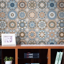 Kitchen oil-proof stickers decorative floor stickers bathroom waterproof tile stickers self-adhesive wall stickers wallpaper background wall paper