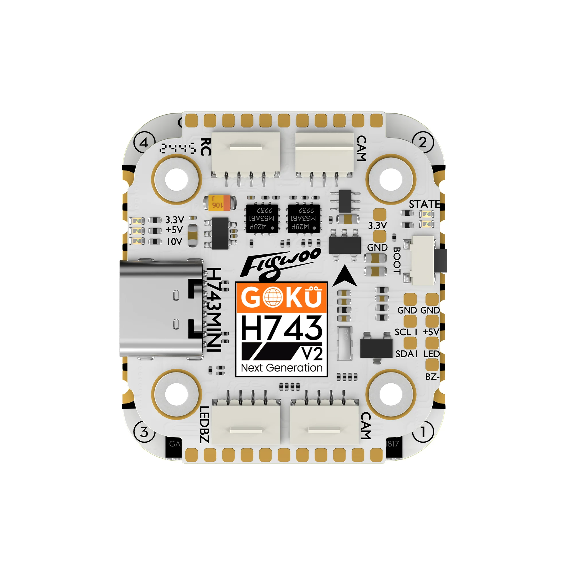 Flywoo GOKU H743 MINI 45A 32Bit flying tower dual gyroscope