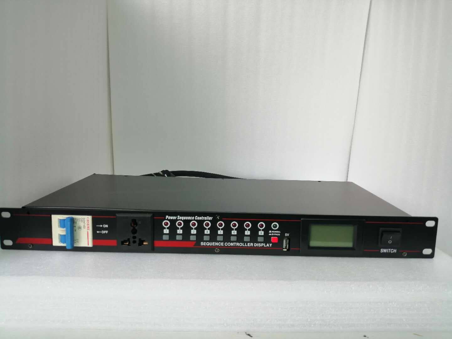 Songsheng SK-008 audio engineering one-key start power manager 8-way sequence control air switch voltage indication