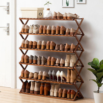 Small household installation-free foldable triangle shoe shelf Corner door Small household door shoe cabinet MR02