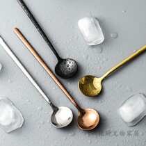 Creative net red spoon Home 304 stainless steel spoon spoon spoon with long handle spoon cute stirring sweet spoon tablespoon