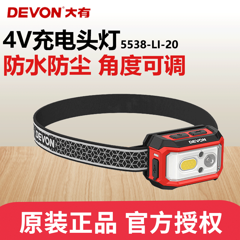 Daiyou Wearable and Rechargeable 450 Lumen Spotlight Floodlight with Four Adjustable Settings for Outdoor Camping 4V Lithium Battery Headlamp 5538 Daiyou Wearable and Rechargeable 450 Lumen Spotlight Floodlight with Four Adjustable Settings for Outdoor Camping 4V Lithium Battery Headlamp 5538
