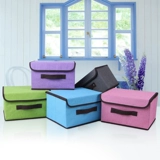 日尚 Ящик для хранения, косметическая коробка для хранения, комплект, из хлопка и льна, 2 предмета