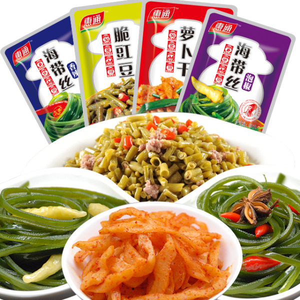 惠通 海带丝/萝卜干/脆豇豆下饭菜 80g*16袋 优惠券折后¥17.8包邮(¥27.8-10) 惠通 海带丝/萝卜干/脆豇豆下饭菜 80g*16袋 优惠券折后¥17.8包邮(¥27.8-10)