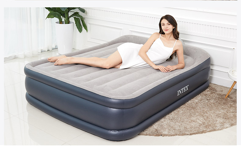 INTEX giường không khí giường đôi nghỉ trưa tự động tăng dày lên hộ gia đình đơn giản gấp giường đơn nệm hơi - Giường giường xếp gỗ
