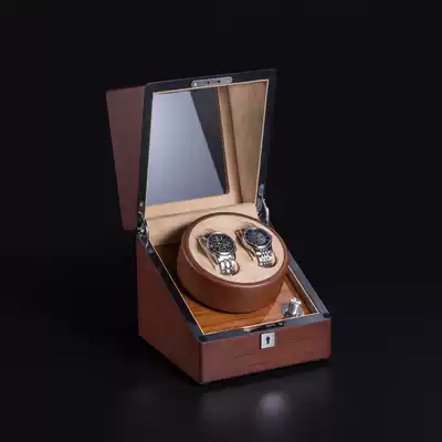 Rocker Wooden locking automatic mechanical watch Turntable Winding device Rocking device Shaking device Watch winding box