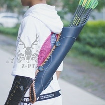 (Sheath)leather handmade beauty hunting quiver Quiver quiver quiver archery traditional back waist hanging dual-use