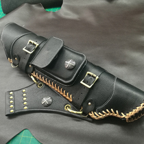 Archery quiver quiver genuine leather handmade first layer cowhide beauty hunting quiver bottom magnet