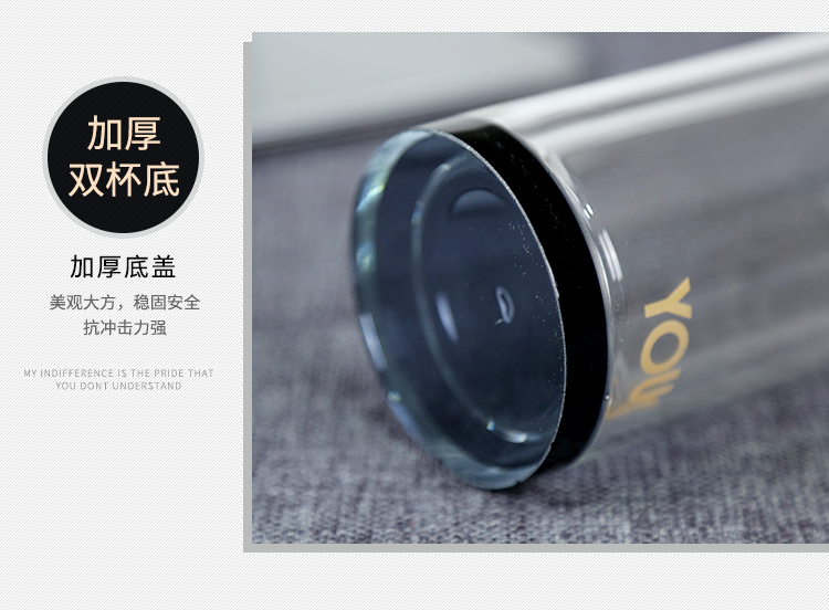 Nhà máy trực tiếp tùy chỉnh hai lớp cốc thủy tinh pha lê dày đáy in LOGO quà tặng cốc trà cốc nước 2 hộp - Tách ly uống nước