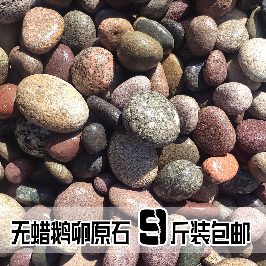 Natural new Gansu province landscaping fish tank decorative flower pots DIY painted rain flowers five color small stones