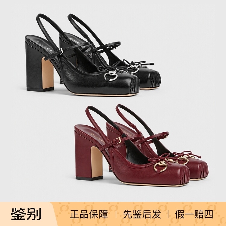 Authentic Gucci Horsebit Bowknot Chunky Heel Mules High-Heeled Sandals for Women 845891/850327 Authentic Gucci Horsebit Bowknot Chunky Heel Mules High-Heeled Sandals for Women 845891/850327
