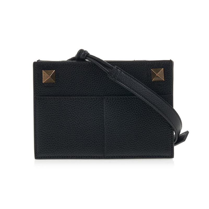 Valention Valentino Mobile Phone Bag Crossbody Bag Shoulder Bag Logo Black Clutch Mini Leather Women's Valention Valentino Mobile Phone Bag Crossbody Bag Shoulder Bag Logo Black Clutch Mini Leather Women's