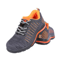Junyu K4013 safety shoes anti-smash and anti-puncture Kevlar insoles knitted breathable mesh lightweight labor protection shoes