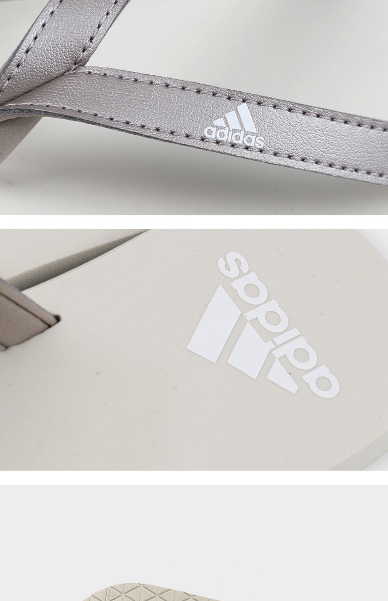 Adidas Adidas mùa hè nam và nữ EEZAY dép chống trượt dép đi biển dép đi biển F35029 - Dép thể thao dép da