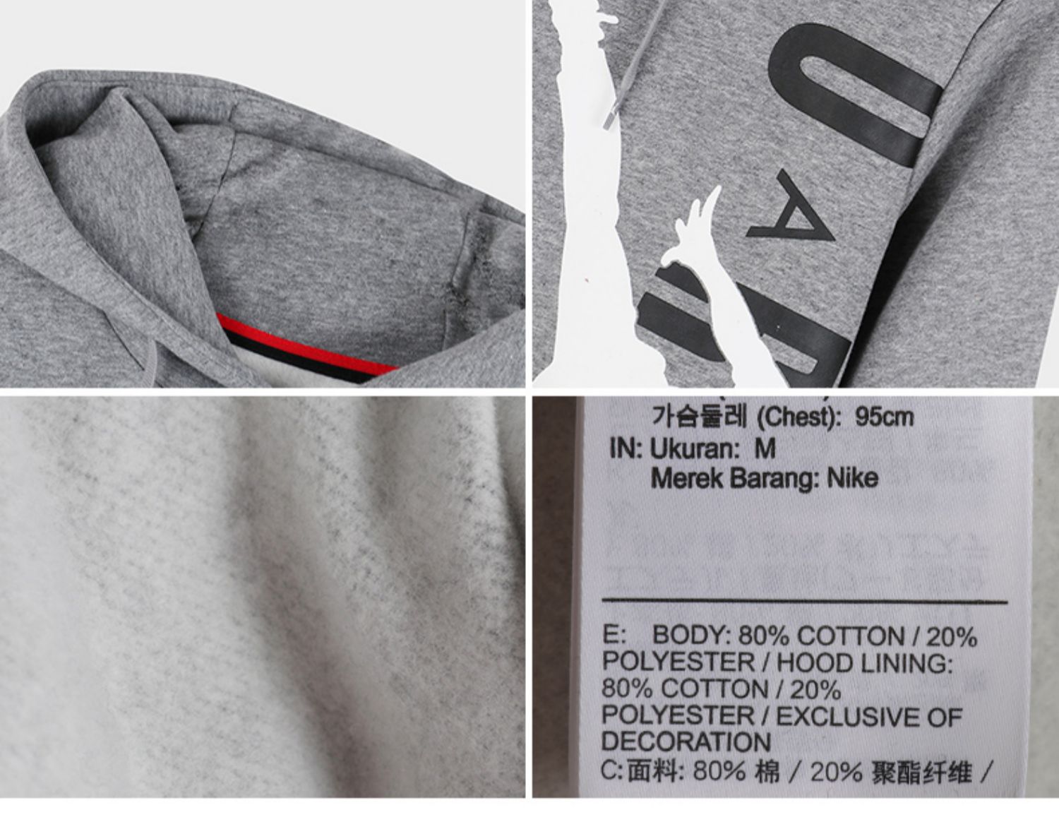 Nike Nike xuân nam AJ big LOGO thể thao và giải trí trùm đầu áo len áo thun CD5871-091 - Thể thao lông cừu / jumper áo khoác nỉ nữ có mũ