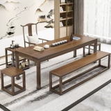 Logu Tea Tower Новый китайский сплошной камеллия чайный стол дзен кофейный столик современный минимализированный офис кунг -фу чайный стол и комбинация стула