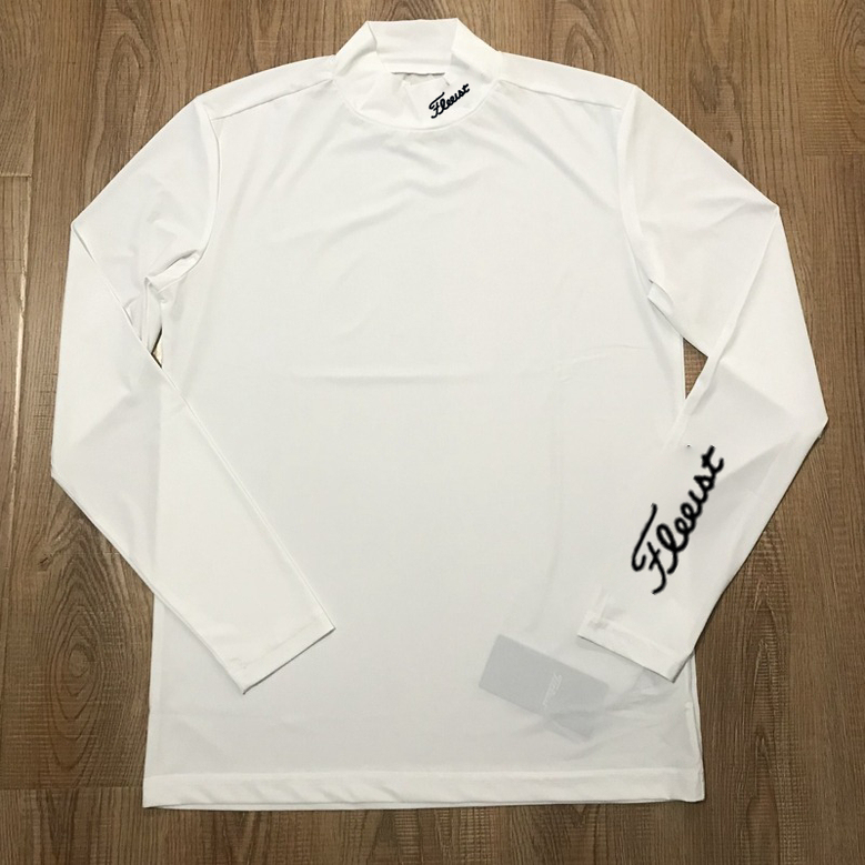 2025 New Golf Long-Sleeved T-Shirt Half-High Collar Thin Breathable Quick-Drying Sweat-Wicking Golf Clothing for Men