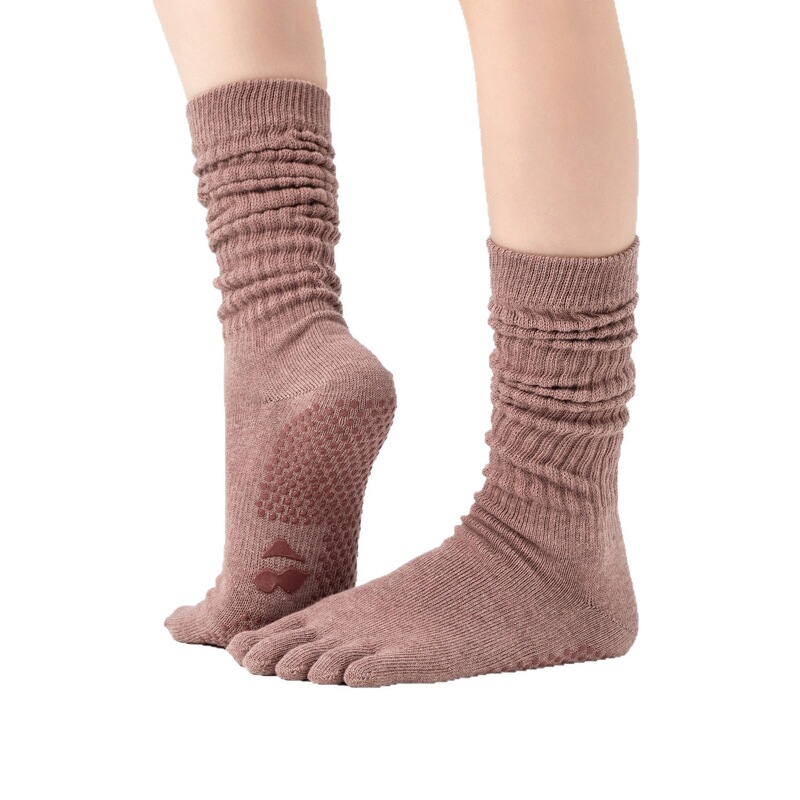 Comfortable and Recommended for All Seasons, Long Yoga and Dance Non-Slip, Wear-Resistant, Particle-Textured Five-Toe Socks for Indoor Pilates and Fitness, Mid-Length Comfortable and Recommended for All Seasons, Long Yoga and Dance Non-Slip, Wear-Resistant, Particle-Textured Five-Toe Socks for Indoor Pilates and Fitness, Mid-Length