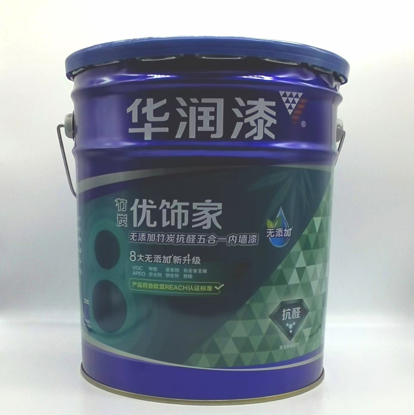 China Resources lacquer 18 liter bamboo charcoal Youjewelry home without added anti-aldehydes five-in-one interior wall emulsion paint wall lacquered cement paint