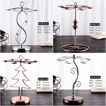 European wine glass shelf Household living room wine cabinet decorative cup holder Hanging upside down wine glass rack Goblet rack ornaments