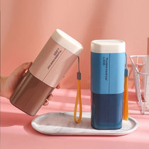 Travel toothbrush storage box Portable tooth cylinder cup Creative simple tooth box Travel brushing cup Washing cup set