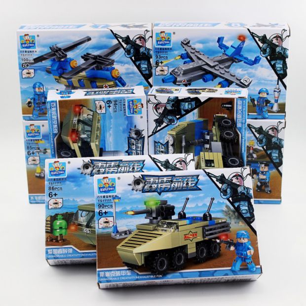 Mission Thunder Mission Jedi Ăn gà Đồ chơi giáo dục Lắp ráp Cơ sở đào tạo sinh tồn Trẻ em Khối xây dựng não - Khối xây dựng đồ chơi thông minh cho bé