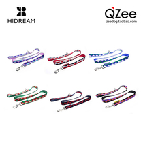 QZee Hidream Rainbow dog traction rope Small medium Large dog Golden Retriever Corgi Teddy French bucket dog walking chain