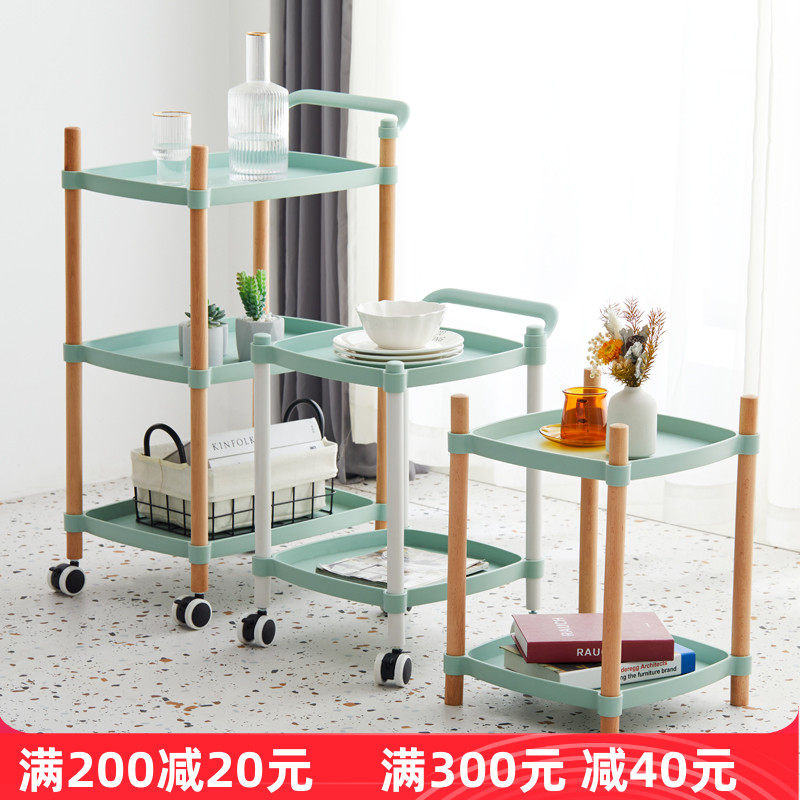 Nalyan pleasant small cart shelve for home floor multilayer bedroom mobile finishing frame multifunctional storage containing shelf