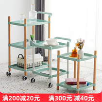 Nalyan pleasant small cart shelve domestic floor multilayer bedroom mobile finishing frame multifunctional storage containing shelf