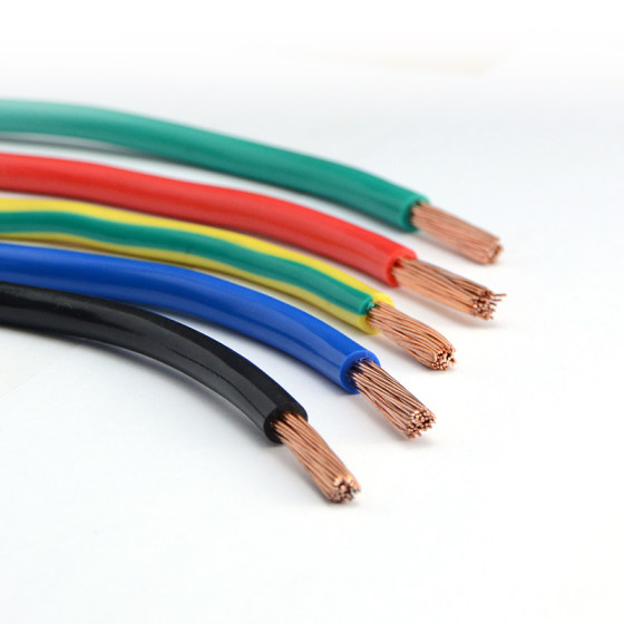 National standard wire BVR2.54610 square flame retardant copper core household grounding cable single core multi-strand soft sheath