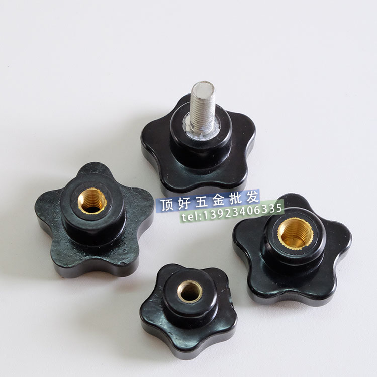 Five Star Handle Insulated Gum Wood Handle 304 Stainless Steel Plum 7 Star Hand Screw screw m8m10m12 Non-demarcated