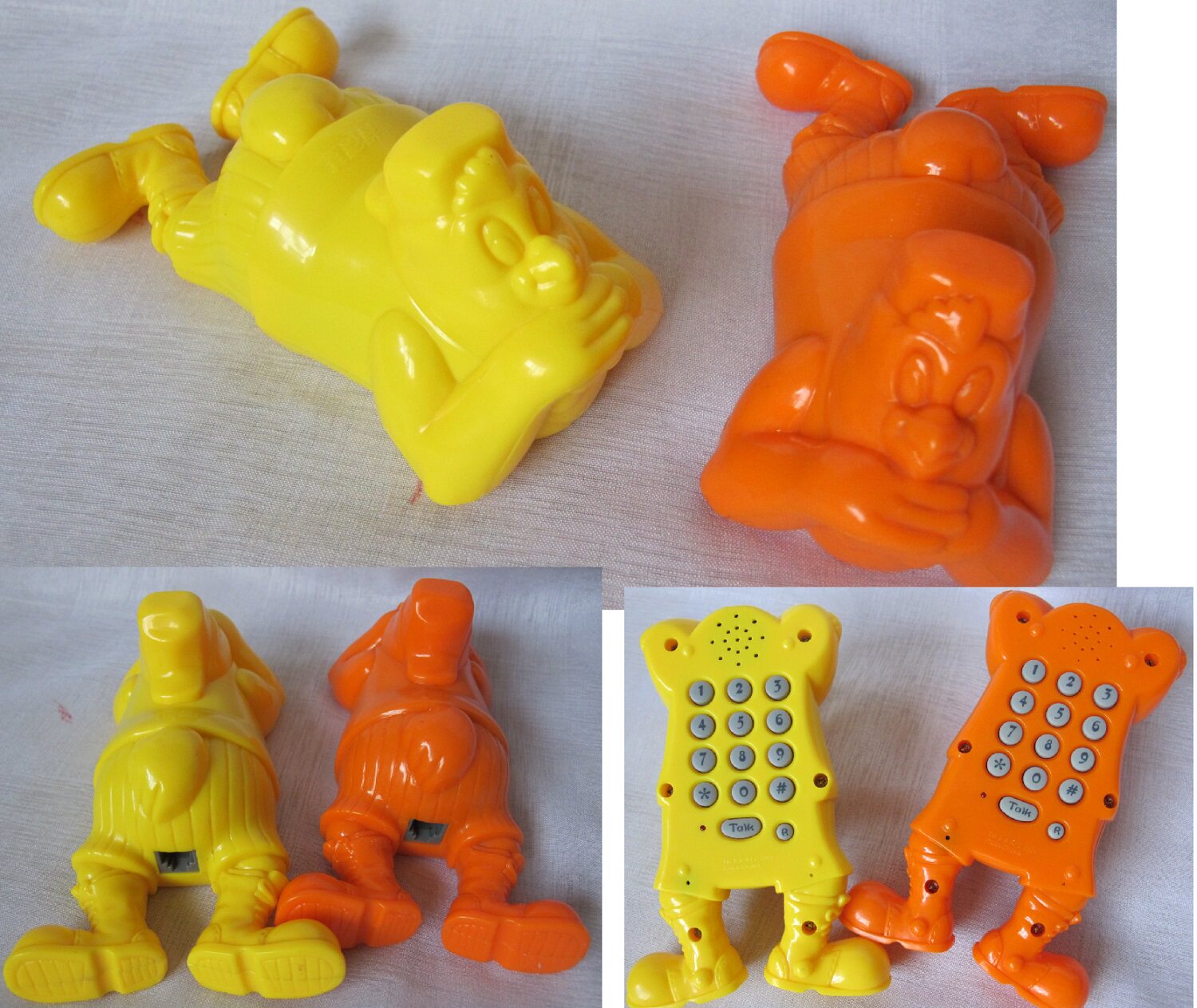 Bad) KFC KFC Toys 2004 Kiki Modeling Landline Phone Orange Yellow Single Sold