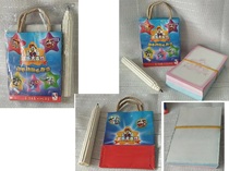 KFC KFC Toys Qiqi Happy Camp Birthday Gift Refrigerator Magnet Note Paper Pen Case