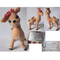 KFC Toys 2001 Christmas Elk Rudolph the Red-Nosed Elk Plush Doll