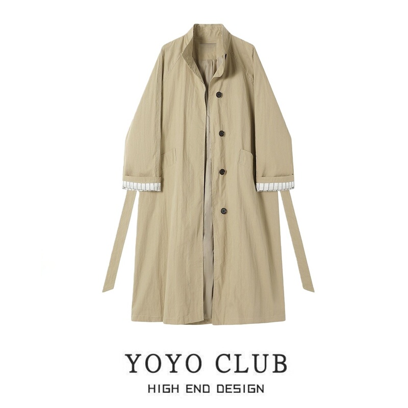 Brand Discount British Style Retro Stand-Up Collar Trench Coat for Women 2026 Plus Size High-Quality Stylish Trench Coat Trendy