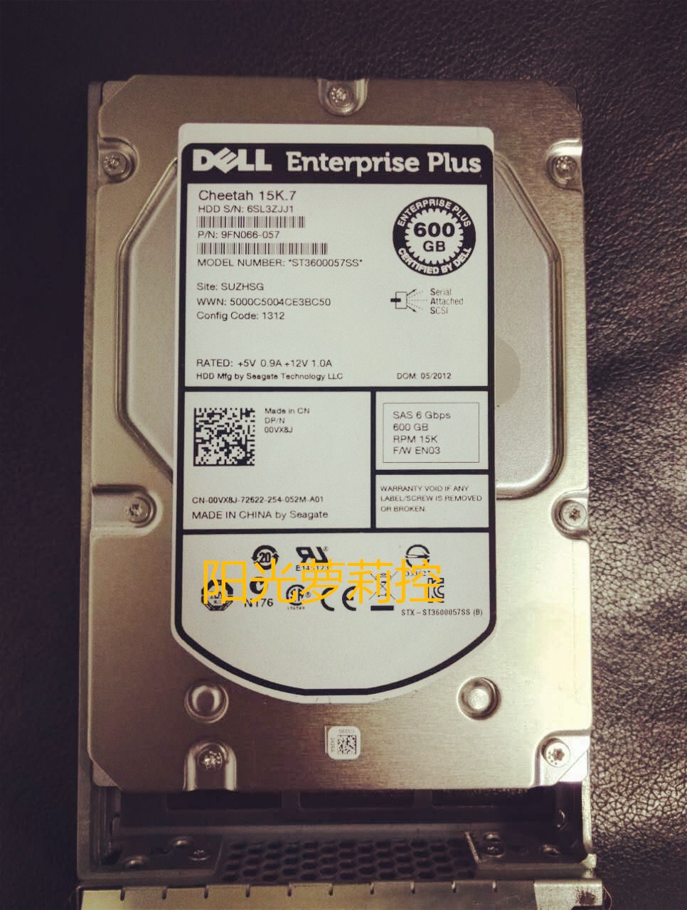 Dell Dell 600G 3 5 inch 15K EQ ST3600057SS PS6100 00VX8J storage hard disk