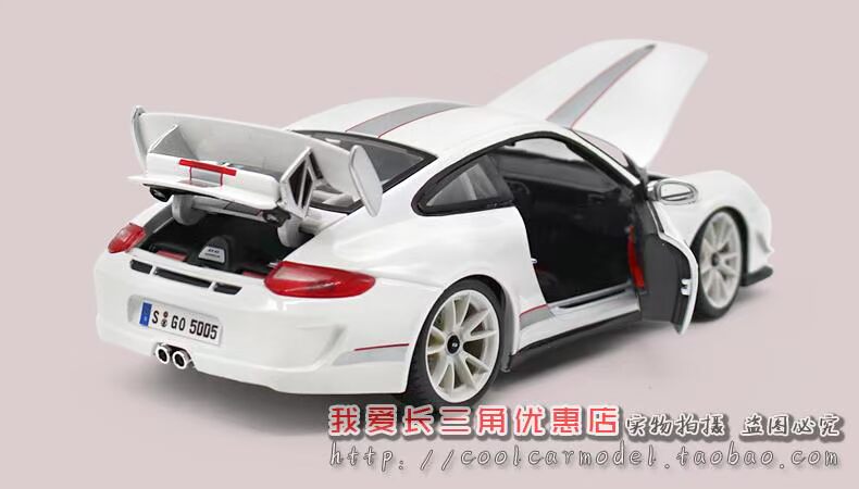 Sản phẩm mới hơn mẫu xe đồ chơi tĩnh hợp kim mô phỏng tĩnh 1:18 Porsche 911 GT3 RS cao của Hoa Kỳ xe mô hình