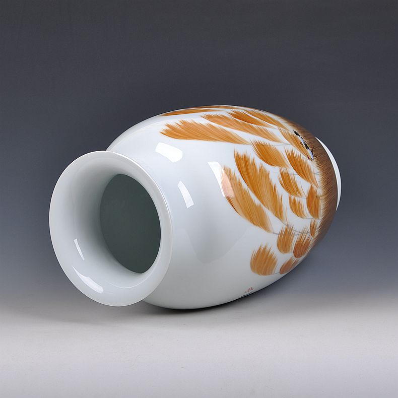 Hand - made famous masterpieces vase jingdezhen ceramic porcelain vases with modern decoration that occupy the home sitting room