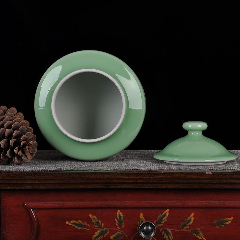 Scene, jingdezhen ceramics ceramic bean investment jar caddy fixings candy jar home crafts