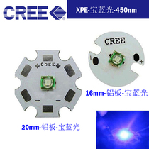 New product tax XPE deep treasure blue LED lamp bead 450nm 3W flashlight aquarium fish tank fishing lamp