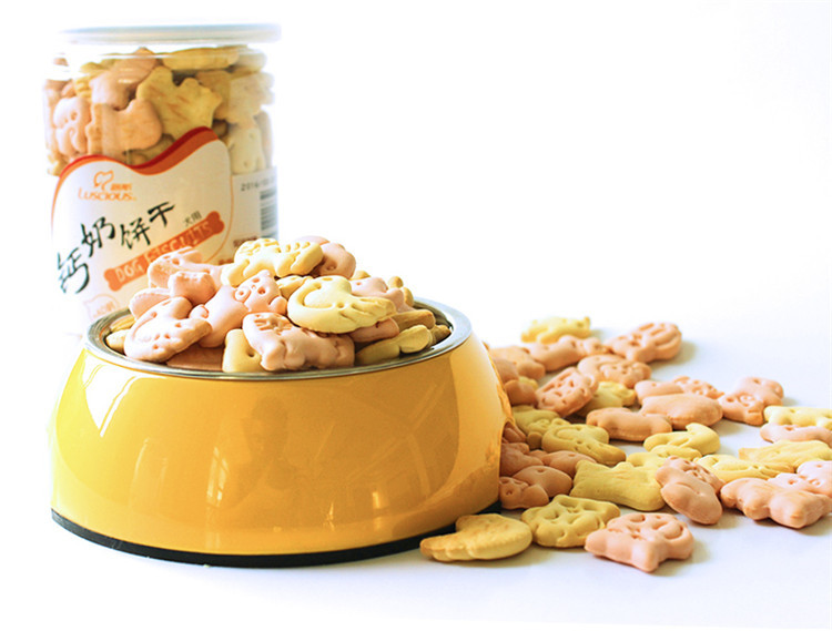 Chó con chó con ăn nhẹ thú cưng canxi bánh quy 220g pháp luật chiến đấu gấu bông vàng labrador huskies mol mol - Đồ ăn vặt cho chó thức ăn cho chó
