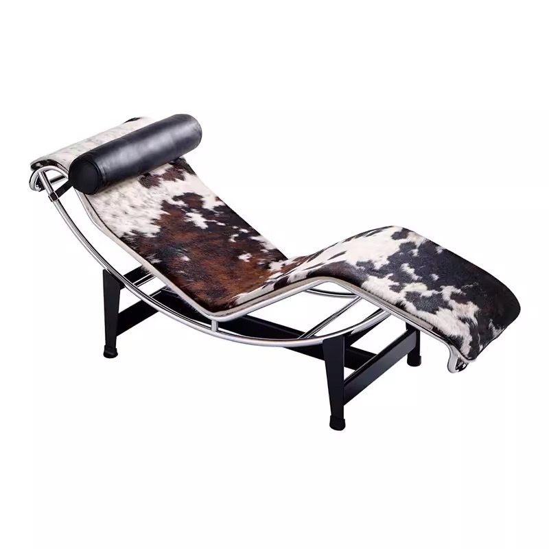 Modern Minimalist Black Single Recliner Nap Chair for Balcony Home Use, Light Luxury Designer Lc4 Le Corbusier Sofa Modern Minimalist Black Single Recliner Nap Chair for Balcony Home Use, Light Luxury Designer Lc4 Le Corbusier Sofa