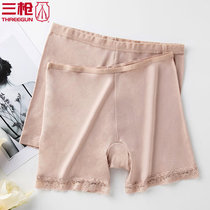 Three-shot underwear womens summer seamless lace ultra-thin sexy shorts elastic breathable comfortable flat corner safety leggings
