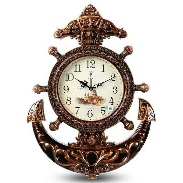 Polaris European-style living room rudder wall clock creative ultra-quiet clock home bedroom modern minimalist fashion clock