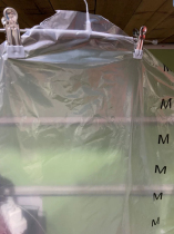 High-voltage hanging clothes bag width 55 long 110 suit jacket coat cotton coat transparent dust cover dust bag 100 pieces